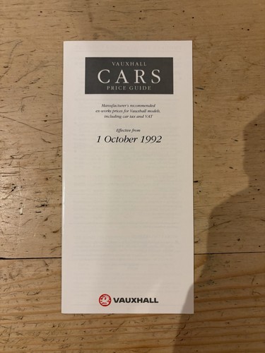 Vauxhall price guide - uk,