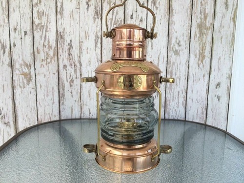 Brass copper anchor oil - anchor, lamp