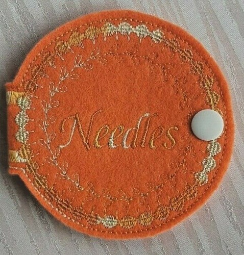 Handmade machine embroidered