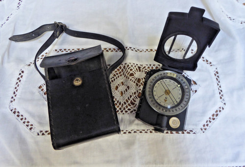 Vintage wilkie lensatic - vintage, pocket