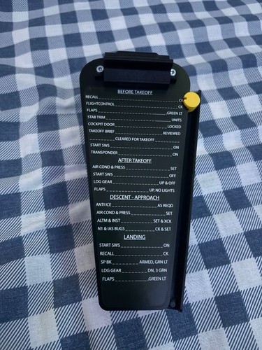 Boeing 737 cockpit checklist - cockpit,