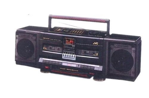Jvc v77 dual cassette - pc-v77,