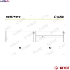 CRANKSHAFT BEARING H997/7 STD