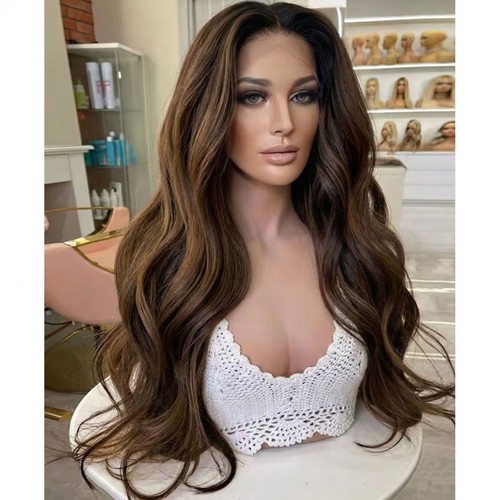 Layered long wavy synthetic - layered,