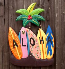 Tiki Bar Sign Aloha Surf Board