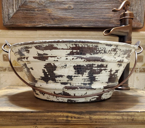Round copper vessel - round,