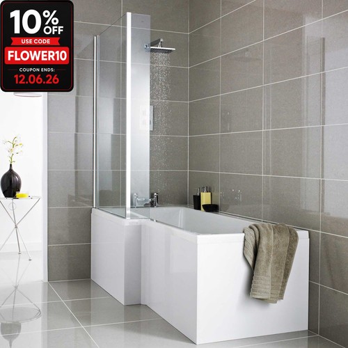 Modern bathroom shaped - modern, l