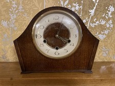 SMITHS DARK OAK 8-DAY WESTMINSTER CHIMING MANTEL CLOCK - 1956 - THE ALDERTON