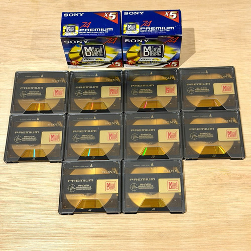 Minidiscs 10x sony premium - sony,