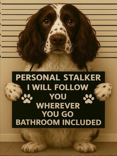 Funny springer spaniel dog - ,