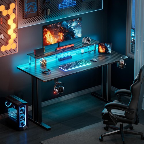 140 gaming desk with - with, led