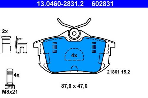 Rear ate 0460 2831 - rear, brake