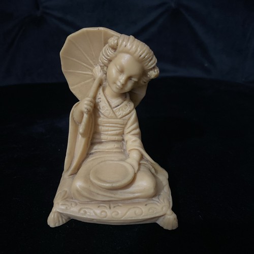 Vintage geisha girl - figurine, 5
