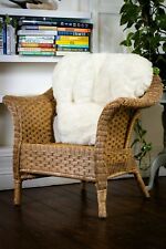  BACK & LUMBAR SUPPORT CUSHION - Smooth Lightweight Faux Fur Fabric-Natural 