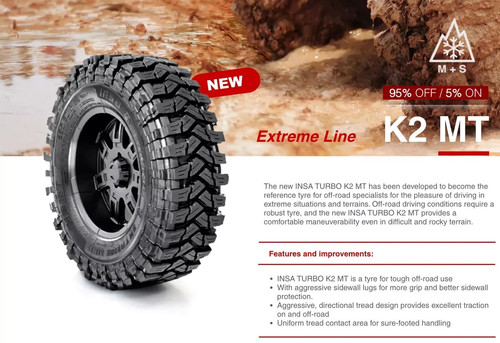 265 insa turbo k2 mt - 70,