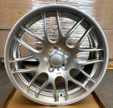 19" BMW 3 Series M3 E46 Hyper Silver 635 Design Staggered 8.5j 9.5j Alloys X4