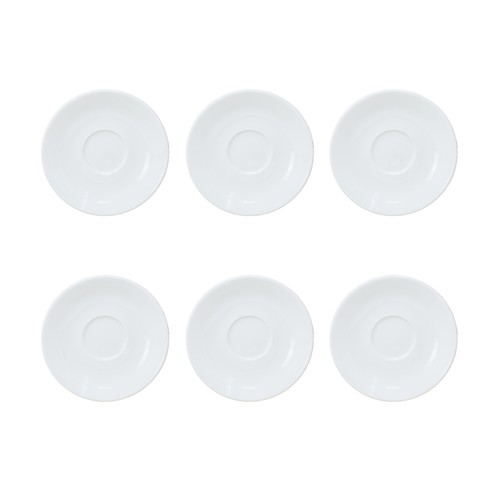 Porcelain coffee saucer set - porcelain, of