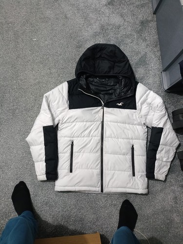 Black white hollister - white, puffer