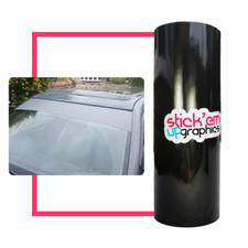 Gloss Black Car Sun Strip