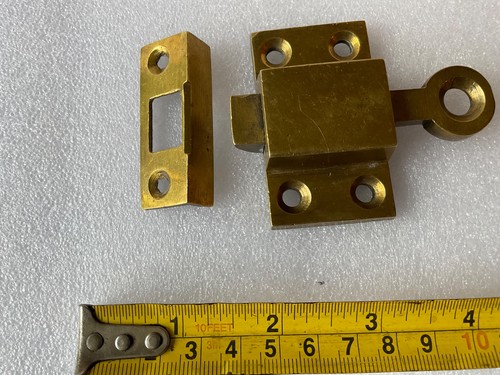 Antique brass latch - antique, door
