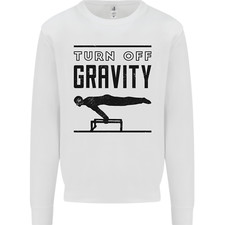 Pommel Horse Gymnastics Turn Off Gravity Gymnast Kids Sweatshirt Jumper
