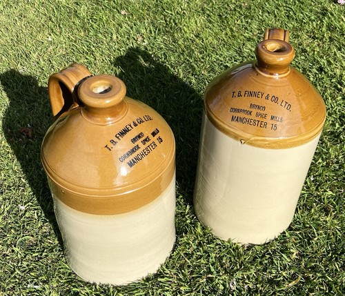 Rare pair antique - antique, stoneware
