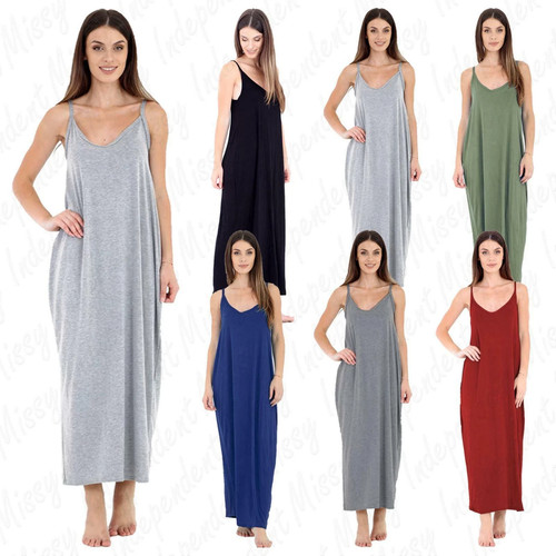 Ladies maxi dress - dress, cami