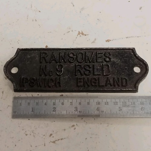 Old ransomes no9 - no9, plough