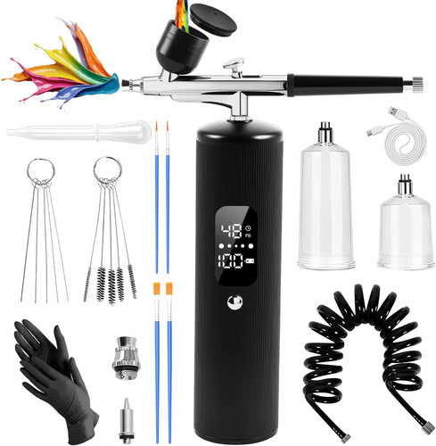 Cordless airbrush kit - kit, w/