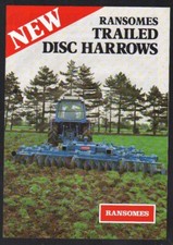 Ransomes "HR46A" Trailed Tractor Disc Harrows Brochure Leaflet