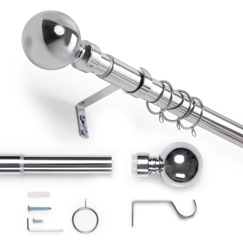 Extendable metal curtain pole - extendable,