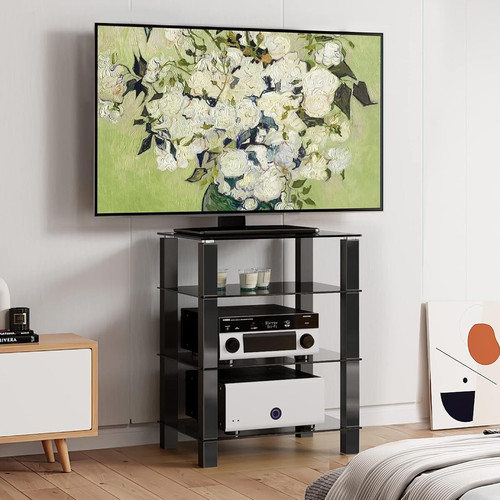 Tier hifi rack glass - 4-tier, av