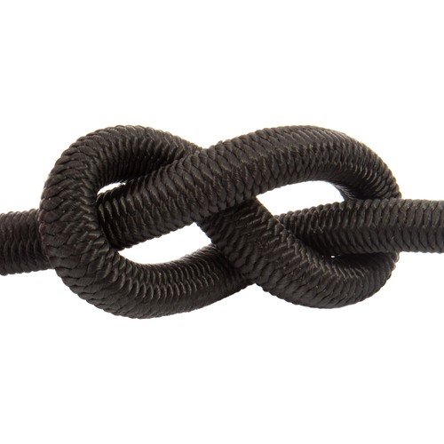 Black elastic bungee rope - black,