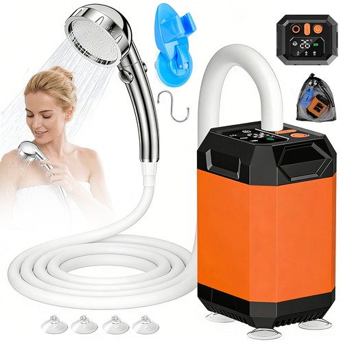 Portable camp shower lcd - portable,