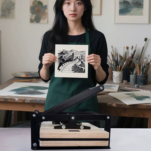 38x38cm flat press woodblock - 38x38cm,