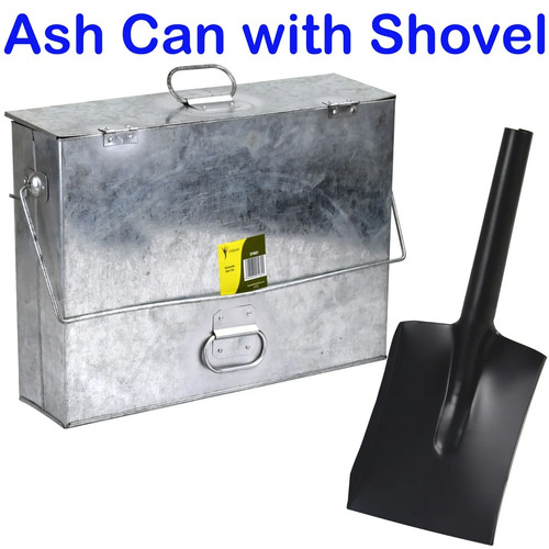 Ash box galvanise can - ash, 15l