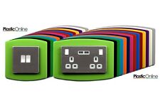 Single Double Light Plug Socket Switch Surround Acrylic Finger Plate Curve