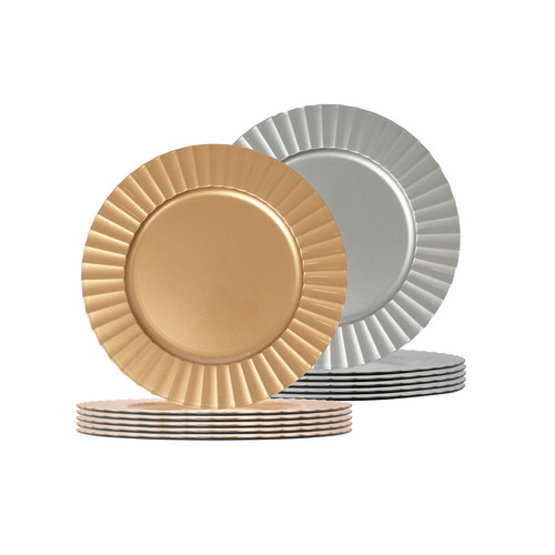 Round charger plates 33cm - plates,