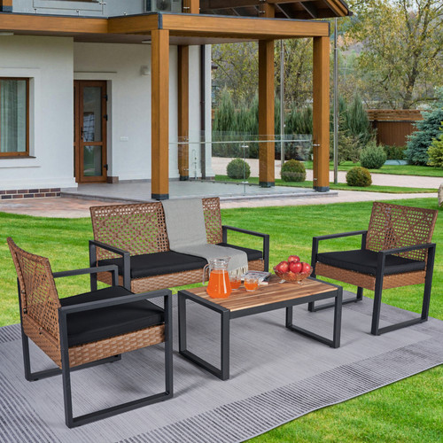 Piece patio furniture set - 4-piece,