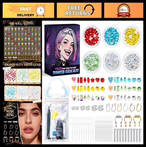 Tooth gem kit - tooth,