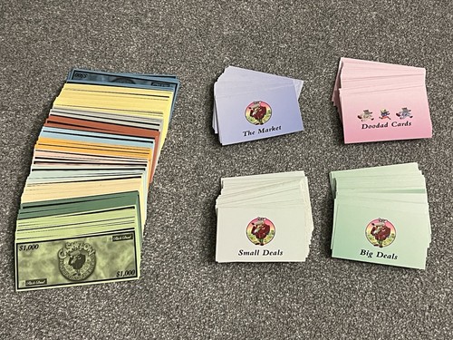 Cashflow game spares cards - cashflow,