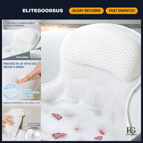 Luxury bath pillow for tub - pillow,