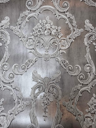 Grosvenor anthracite damask - grosvenor,