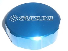 SUZUKI GSXR600 GSXR750 FRONT BRAKE MASTER CYLINDER SCREW TOP LID CAP BLUE B20G