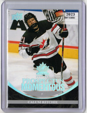 CALUM RITCHIE 2023 Upper Deck Team Canada Rookie Prospectus Momentous #PM-47