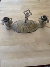 Antique Art Deco 2 Bulb Cast