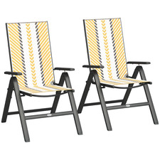 Outsunny 2PC Rattan Folding