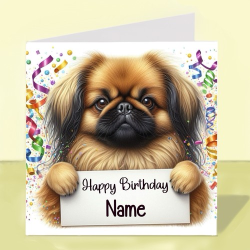 Personalised pekingese dog - personalised,