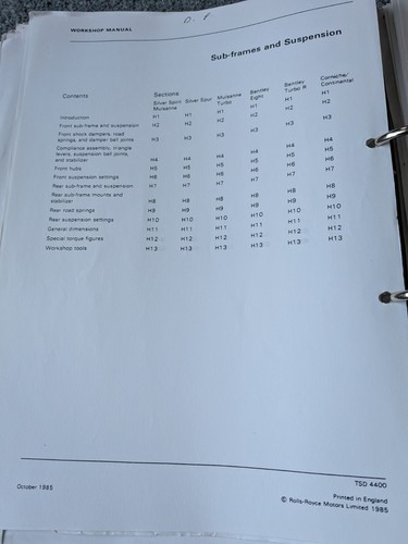 Rolls royce workshop - rolls-royce, manuals