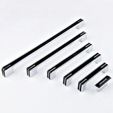 Chrome Silver Black Cabinet Pull Handle Drawer Handle Pull Dresser Pull 